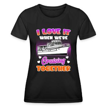 Croisière ensemble Croisière vacances de printemps - T-shirt sport Femme - noir - Devant - AI Model Female 172 light (172cm)