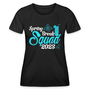 Spring Break Squad 2023 Urlaub Spring Break - Frauen Funktions-T-Shirt - Schwarz - Vorne - AI Model Female 172 light (172cm)