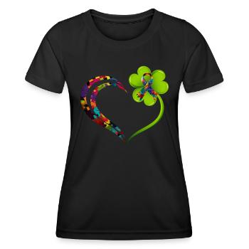 Autist Vielfalt Gerechtigkeit Autismus - Frauen Funktions-T-Shirt - Schwarz - Vorne - AI Model Female 172 light (172cm)
