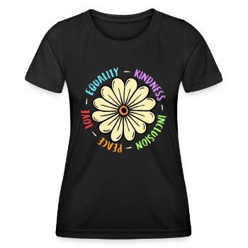 Inklusion handicap Akzeptanz und Awareness - Frauen Funktions-T-Shirt - Schwarz - Vorne - AI Model Female 172 light (172cm)