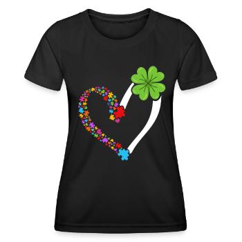 Autismus Neurodiversity Freundlichkeit - Frauen Funktions-T-Shirt - Schwarz - Vorne - AI Model Female 172 light (172cm)