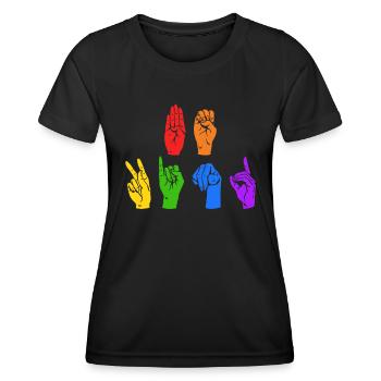 Autism Neurodiversity Kindness - Women's Functional T-Shirt - black - Front - AI Model Female 172 light (172cm)