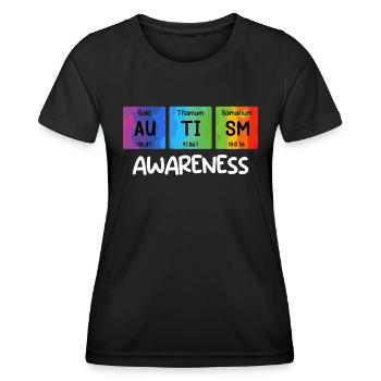 Autismus Awareness Vielfalt und Bewusstsein - Frauen Funktions-T-Shirt - Schwarz - Vorne - AI Model Female 172 light (172cm)