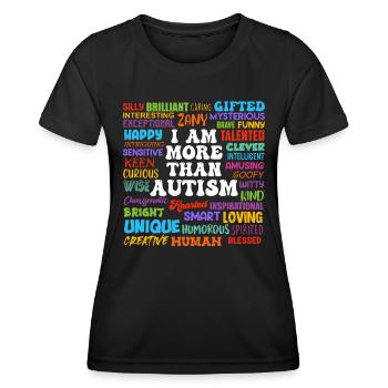 Autism Awareness Solidarity and Awareness - Women's Functional T-Shirt - black - Front - AI Model Female 172 light (172cm)