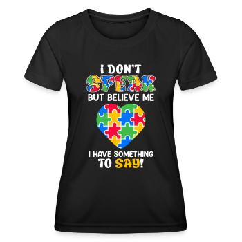 autism awareness autistic child - Women's Functional T-Shirt - black - Front - AI Model Female 172 light (172cm)