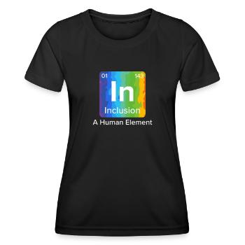 Inclusion Solidarity Compassion for handicap - Women's Functional T-Shirt - black - Front - AI Model Female 172 light (172cm)