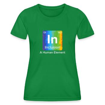 Inklusion Solidarität Mitgefühl für handicap - Frauen Funktions-T-Shirt - Kelly Green - Vorne - AI Model Female 172 dark (172cm)