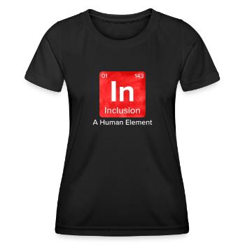 Inclusion Solidarity Compassion for handicap - Women's Functional T-Shirt - black - Front - AI Model Female 172 light (172cm)