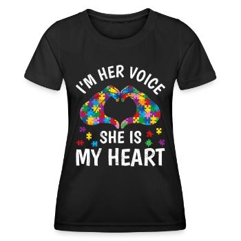 Autism People with autistic children - Women's Functional T-Shirt - black - Front - AI Model Female 172 light (172cm)