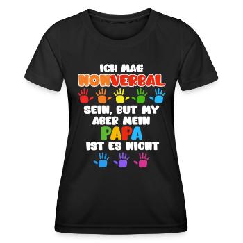 Autismus Bewusstsein autistisches Kind - Frauen Funktions-T-Shirt - Schwarz - Vorne - AI Model Female 172 light (172cm)