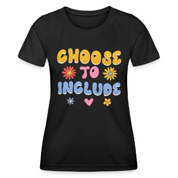 Acceptance handicap Inclusion is a decision - Women's Functional T-Shirt - black - Front - AI Model Female 172 light (172cm)