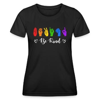 Autism Neurodiversity Kindness - Women's Functional T-Shirt - black - Front - AI Model Female 172 light (172cm)