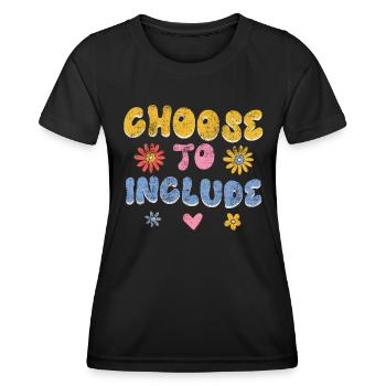 Acceptance handicap Inclusion is a decision - Women's Functional T-Shirt - black - Front - AI Model Female 172 light (172cm)