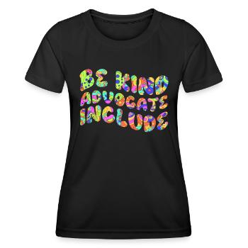 Acceptance handicap Inclusion is a decision - Women's Functional T-Shirt - black - Front - AI Model Female 172 light (172cm)