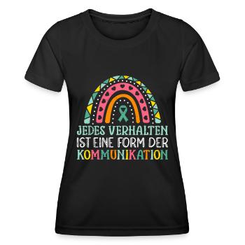 Autism Awareness and Solidarity - Women's Functional T-Shirt - black - Front - AI Model Female 172 light (172cm)