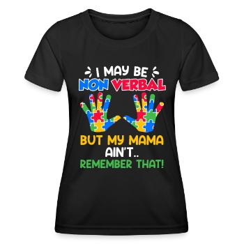 autism awareness autistic child - Women's Functional T-Shirt - black - Front - AI Model Female 172 light (172cm)