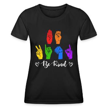 Autism Neurodiversity Kindness - Women's Functional T-Shirt - black - Front - AI Model Female 172 light (172cm)