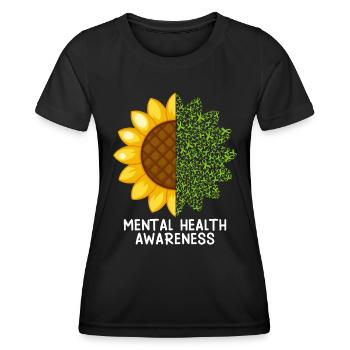 Mentale Health Matters Awareness Mentale - Frauen Funktions-T-Shirt - Schwarz - Vorne - AI Model Female 172 light (172cm)