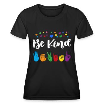 Be Child Autistic Diversity and Awareness - T-shirt sport Femme - noir - Devant - AI Model Female 172 light (172cm)