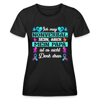 Autisten Autismus Spektrum Störung Kind - Frauen Funktions-T-Shirt - Schwarz - Vorne - AI Model Female 172 light (172cm)