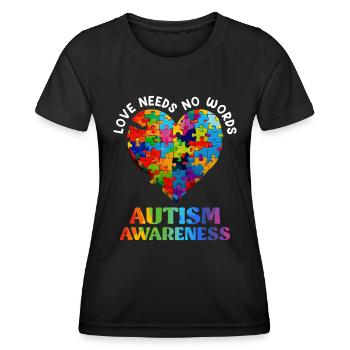 Autism Awareness Solidarity and Awareness - Women's Functional T-Shirt - black - Front - AI Model Female 172 light (172cm)