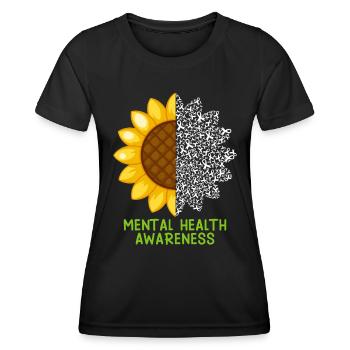Mentale Health Matters Awareness Mentale - Frauen Funktions-T-Shirt - Schwarz - Vorne - AI Model Female 172 light (172cm)