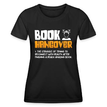 Livres Gueule de bois Amateurs de livres et amateurs de lecture - T-shirt sport Femme - noir - Devant - AI Model Female 172 light (172cm)