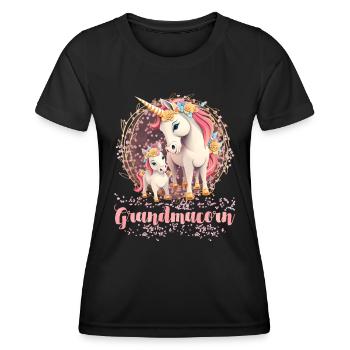 Grand-maïs Grand-mère Fête des mères Grand-mère Grand-mère - T-shirt sport Femme - noir - Devant - AI Model Female 172 light (172cm)