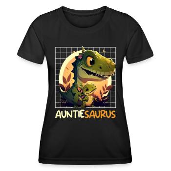 Tantesaurus Fête des mères Tante Tante Tante - T-shirt sport Femme - noir - Devant - AI Model Female 172 light (172cm)