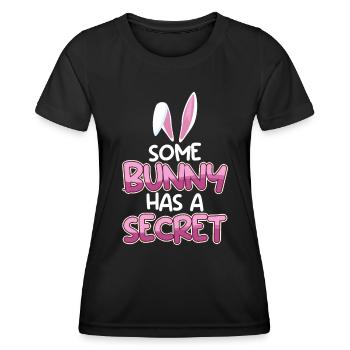 Lapin de Pâques Mignon Ami de Pâques Lapin de Pâques - T-shirt sport Femme - noir - Devant - AI Model Female 172 light (172cm)