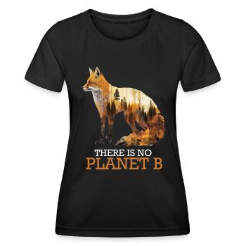 Il n’y a pas d’espèce menacée de la planète B - T-shirt sport Femme - noir - Devant - AI Model Female 172 light (172cm)