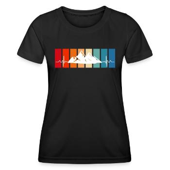 Summit Sports Mountaineers Summit Hikers Hiking - Women's Functional T-Shirt - black - Front - AI Model Female 172 light (172cm)