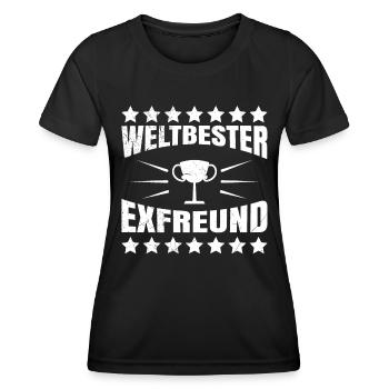 Ex Boyfriend Exfreund Trennungsparty Trennung - Frauen Funktions-T-Shirt - Schwarz - Vorne - AI Model Female 172 light (172cm)