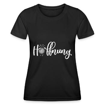 Pissenlit Espoir Sensibilisation Jardinier Espoir - T-shirt sport Femme - noir - Devant - AI Model Female 172 light (172cm)