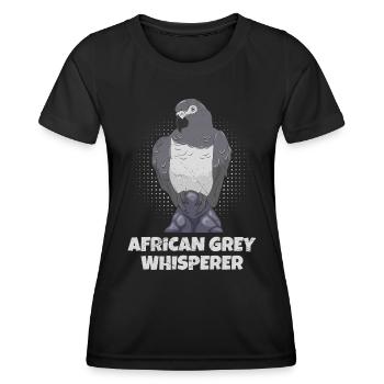 Grey Parrot Whisperer African Grey Whisperer - Women's Functional T-Shirt - black - Front - AI Model Female 172 light (172cm)