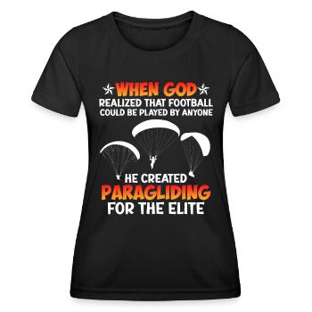 Parapente parapente pour l’élite - T-shirt sport Femme - noir - Devant - AI Model Female 172 light (172cm)