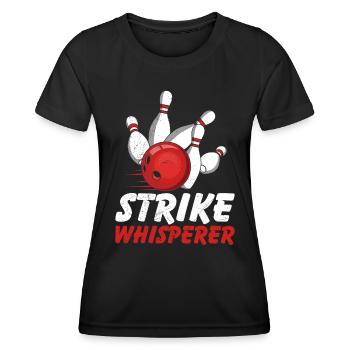 Strike Whisperer Bowler Bowler - T-shirt sport Femme - noir - Devant - AI Model Female 172 light (172cm)