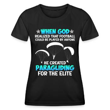 Parapente parapente pour l’élite - T-shirt sport Femme - noir - Devant - AI Model Female 172 light (172cm)