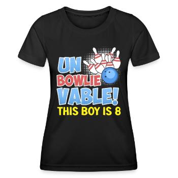 B-Day Kids incroyable! Ce garçon a 8 ans - T-shirt sport Femme - noir - Devant - AI Model Female 172 light (172cm)