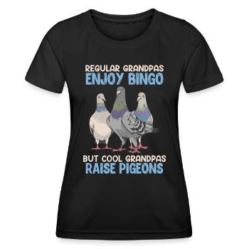 Opas Normale Opas spielen Bingo coole Opas - Frauen Funktions-T-Shirt - Schwarz - Vorne - AI Model Female 172 light (172cm)