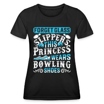 Bowling Femmes Forget Glass Slippers Bowlers - T-shirt sport Femme - noir - Devant - AI Model Female 172 light (172cm)