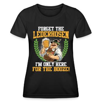 Bayern Vergiss die Lederhosen Bin wegen Alkohol - Frauen Funktions-T-Shirt - Schwarz - Vorne - AI Model Female 172 light (172cm)