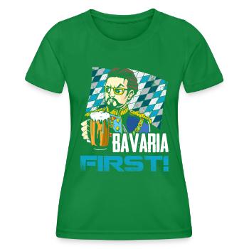 Bavière Premier roi Louis État libre de Bavière - T-shirt sport Femme - vert - Devant - AI Model Female 172 dark (172cm)