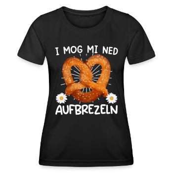 Bayerisch I Mog mi ned Aufbrezeln Deutsche - T-shirt sport Femme - noir - Devant - AI Model Female 172 light (172cm)