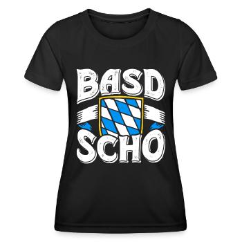 Basd Scho Bayerisches Shirt München Bayern - Frauen Funktions-T-Shirt - Schwarz - Vorne - AI Model Female 172 light (172cm)