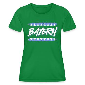 Bavière Tradition bavaroise État libre de Bavière - T-shirt sport Femme - vert - Devant - AI Model Female 172 dark (172cm)