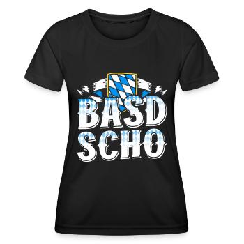 Basd Scho Bayerisches Shirt München Bayern - Frauen Funktions-T-Shirt - Schwarz - Vorne - AI Model Female 172 light (172cm)