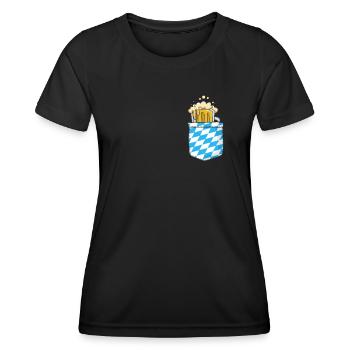 Beer Drinkers Bavaria Beer Fan Bayer Beer Lovers - Women's Functional T-Shirt - black - Front - AI Model Female 172 light (172cm)