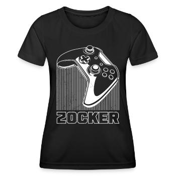 Gamer Gamer Jeux vidéo Controller Console de jeu - T-shirt sport Femme - noir - Devant - AI Model Female 172 light (172cm)