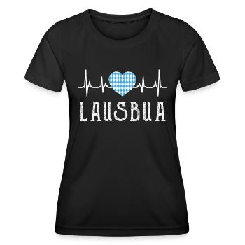Lausbua Bayern Shirt Männer Bayerisches Shirt - Frauen Funktions-T-Shirt - Schwarz - Vorne - AI Model Female 172 light (172cm)